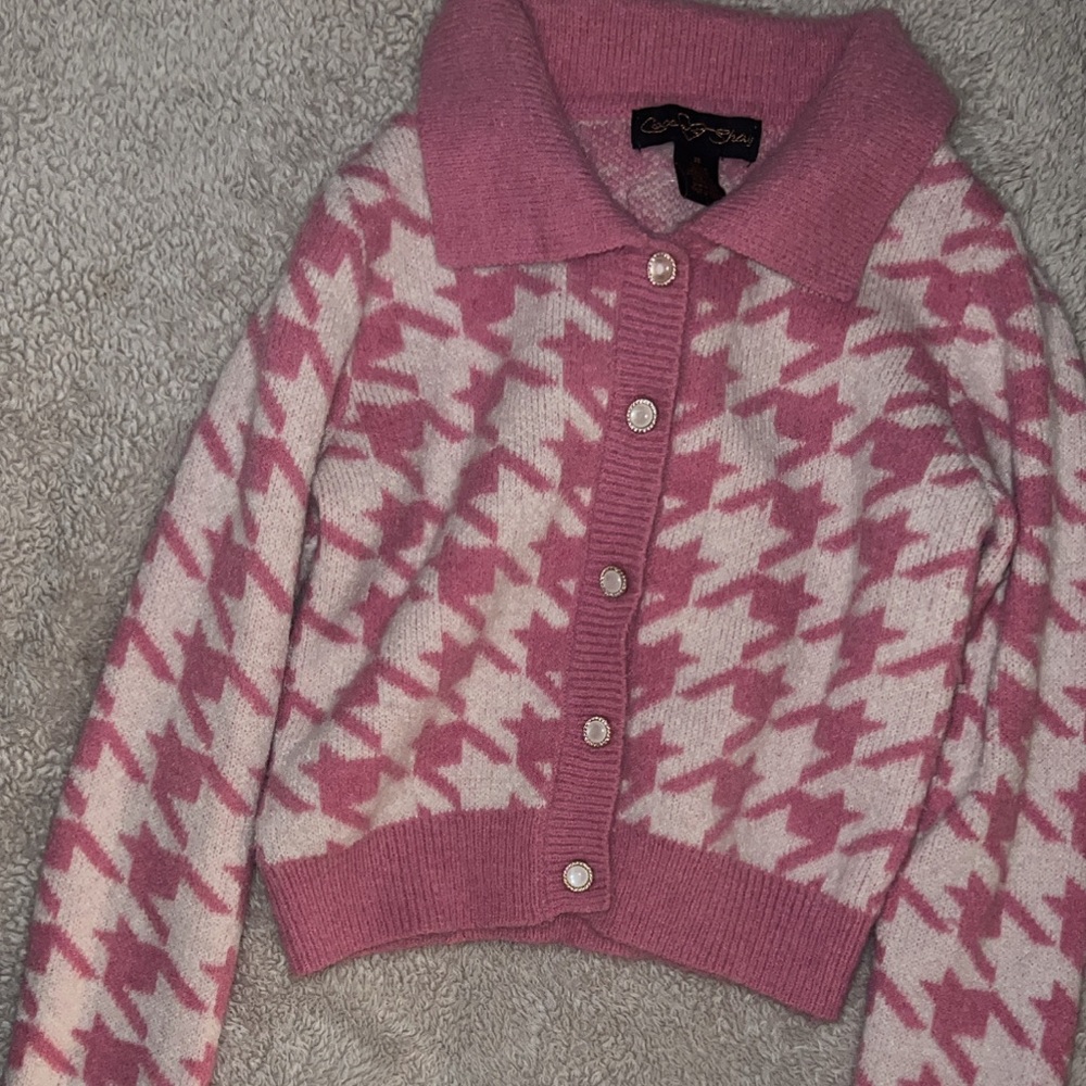 coco and shay white and pink jacket